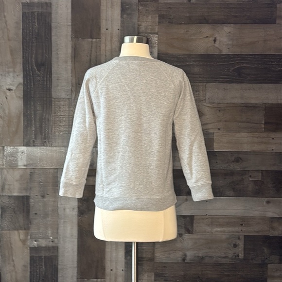 J.Crew French rainbow colors sweatshirt XSmall comfy loungewear preppy romantic - Picture 6 of 9